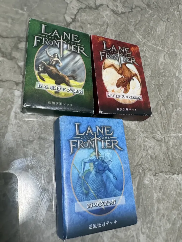 LANE FRONTIER CARD GAMEの構築済みデッキ3種