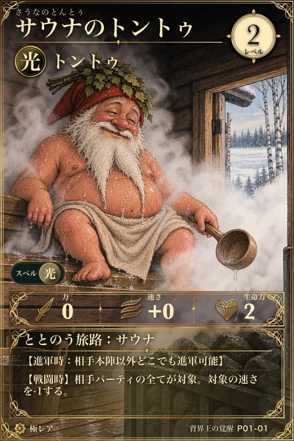 カード「サウナのトントゥ」