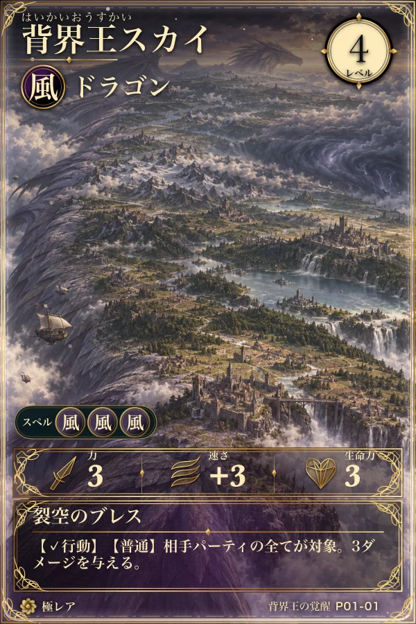 カード「背界王スカイ」風属性・ドラゴン